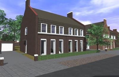 Nieuwbouw twee onder een kap woning plan Oppebrik Reuver